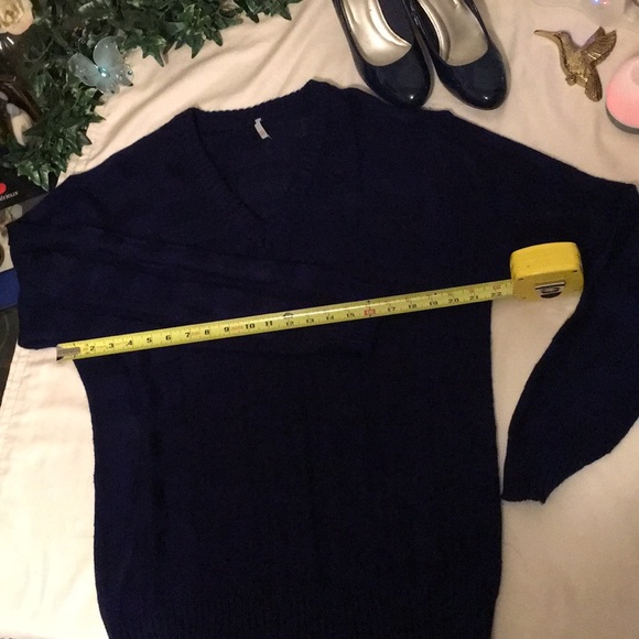 Navy Blue Square in Square Sweater - Picture 3 of 8